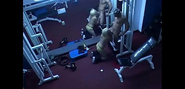  Friends Caught fucking at the Gym - Spy Cam
